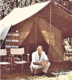  ??  ?? OUT OF AFRICA
Geoffrey Kent, below and above at one of his signature safari camps in Ngorongoro