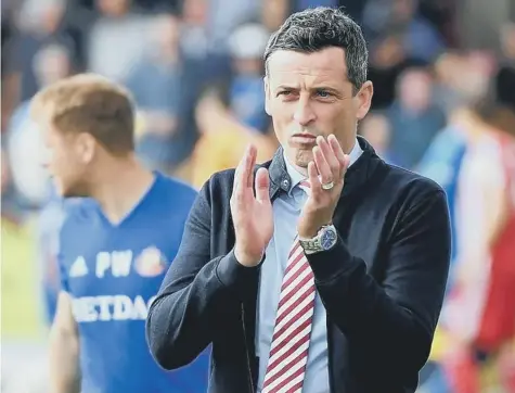  ??  ?? Sunderland manager Jack Ross has done a really good job at the Stadium of Light in such a short space of time.