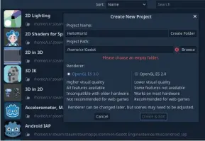  ??  ?? Here you can choose which version of Opengl to render your Godot game in.