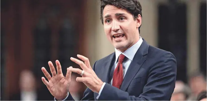  ?? ADRIAN WYLD LA PRESSE CANADIENNE ?? Justin Trudeau a promis de continuer à se prêter à la période des questions du premier ministre les mercredis, sans pour autant la formaliser en modifiant la procédure parlementa­ire.