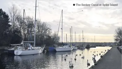  ??  ?? The Sankey Canal at Spike Island