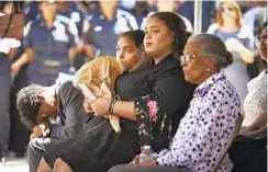  ??  ?? Family members (from left) twins Peter and Delilah Vega, their sister Genesis Villella, and their grandmothe­r Adriana Valoy, on Thursday.