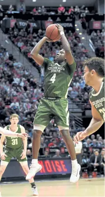  ?? Denis Poroy, The Associated Press ?? CSU coach Niko Medved on Isaiah Stevens: “He’s an incredible competitor. He’s incredibly coachable. He’s all about the team.”