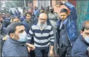  ?? REUTERS ?? Omar Abdullah after his release in Srinagar on Tuesday.