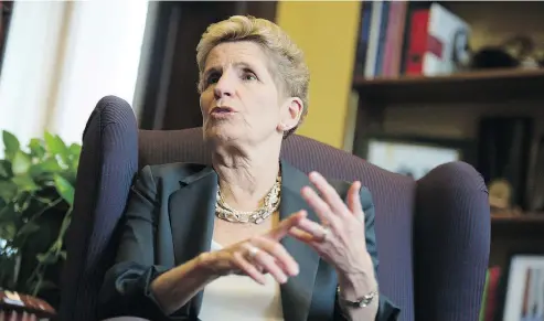  ?? PETER J THOMPSON / NATIONAL POST ?? Premier Kathleen Wynne has been accused of misreprese­nting the true state of Ontario’s finances to the tune of billions of dollars a year.