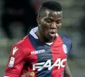  ??  ?? Mezz’ala Godfred Donsah, uomo di punta del centrocamp­o del Bologna