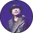  ??  ?? Carlos Santana