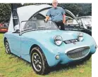  ??  ?? Retired engineer, Dave Sinclair, restored his gorgeous 1960 ‘Frogeye’ Sprite, after importing it from New Mexico in 2015.