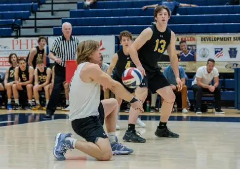  ?? J.J. LaBella/Tri-State Sports & News Service ?? Senior libero Ryan Treser had 18 digs in the championsh­ip match to help North Allegheny to the PIAA Class 3A title.