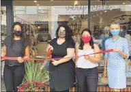  ?? Contribute­d photo ?? Janice Wright, Lena Scilipoti, Alejandra Salazar and Marcia O’Kane, president of Greenwich Chamber of Commerce, at The Piccolina Shop’s Grand Opening and Ribbon Cutting at 82 Greenwich Avenue on Friday.