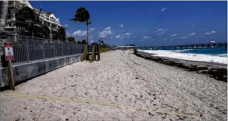  ?? BRUCE R. BENNETT / THE PALM BEACH POST ?? “If a community wanted to stop someone from roping off their beach, they can stop them by going through the process in the law,” says Sen. Kathleen Passidomo, R-Naples, one of the bill’s sponsors.