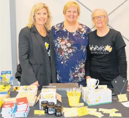  ?? Photo / Vicki Zieltjes ?? Daffodil Day volunteers Dianne Crocker, Raewyn Rooney and Denise Loveridge were busy on the day.