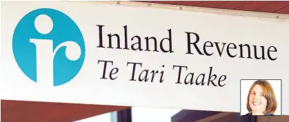  ??  ?? Financial adviser Rachelle Bland (inset) worries that many people won’t respond to a letter from Inland Revenue.