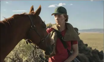  ?? PATRICK GREEN/A24 VIA AP ?? This image released by A24 films shows Charlie Plummer in a scene from the film, “Lean on Pete.” SCOTT