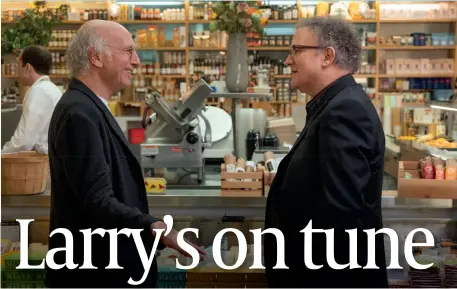  ?? PHOTO: HBO ?? Larry David: keeping Curb addicts happy