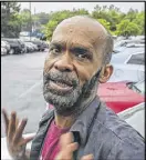  ?? JOHN SPINK / JSPINK@AJC.COM ?? Garrett Ingram, the father of Demarco Mosley was frustrated he couldn’t see his son after he waived his first court appearance.