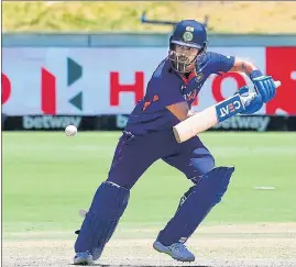  ?? ?? Shreyas Iyer managed just 54 runs in the three ODIs against South Africa.