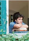  ?? Foto: Sony Pict. ?? Unsterblic­h verliebt ist der 17 jährige Elio (Timothée Chalamet).