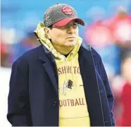  ?? ADRIAN KRAUS AP FILE ?? Washington owner Daniel Snyder must now find a new nickname after retiring “Redskins” on Monday.