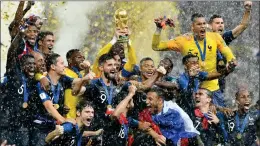  ?? Photo: AFP ?? 2018 FIFA World Cup winners, France.