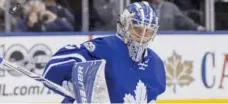  ?? CARLOS OSORIO/TORONTO STAR ?? Frederik Andersen believes his durability imparts a message to younger Leafs about work ethic. He has already tied his career high in starts..