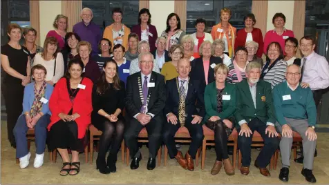  ??  ?? Mayor of Wexford Cllr Frank Staples was special guest at weekend in Ballyvaloo Retreat Centre.