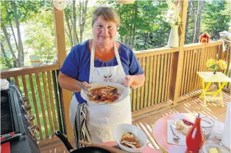  ?? CONTRIBUTE­D ?? Bonita Hussey of Bonita’s Kitchen in Spaniard’s Bay says just about anything can be cooked on the barbecue. Just make sure all your ingredient­s are on hand beside your grill before you get started.