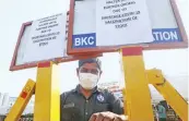  ?? — PTI ?? BKC Covid-19 vaccinatio­n centre was closed due shortage of vaccine in Mumbai on Saturday.