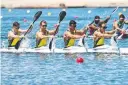  ??  ?? Australia’s K4 500m team.