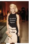  ??  ?? La actriz Dianna Agron.