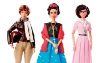  ?? AP ?? Dolls in the image of pilot Amelia Earhart, artist Frida Khalo and mathematic­ian Katherine Johnson, launched to celebrate Internatio­nal Women’s Day. —