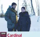  ??  ?? the gruesome and icy death inflicted on an unfortunat­e murder victim as detectives John Cardinal and Lise Delorme investigat­e in BBC2’S Canadian crime thriller.