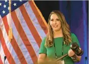  ?? PATRICK T. FALLON/GETTY-AFP ?? Ronna McDaniel overcame internal divisions and was easily reelected as chair of the Republican National Committee on Friday in Dana Point, Calif.