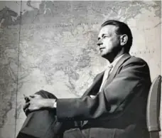  ?? SAM FALK/THE NEW YORK TIMES FILE PHOTO ?? UN secretary general Dag Hammarskjo­ld died in a plane crash in 1961.