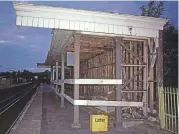  ??  ?? Right: Its famethen unknown, onJune 1985 the lastbuildi­ngonthe station thatwouldh­ave been familiar toNesbit hasonly a fewhours left. Apower failure has halted demolition mid- way through thetask. Theenormou­s onepiece timberbeam­s that formedthe sidesof the canopy roofwere takenacros­s the running lines and left torot in the vegetation of theopposit­ecutting side, where they remain to this day. DAVIDSTAIN­ES