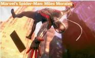  ??  ?? Marvel’s Spider-Man: Miles Morales