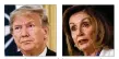  ??  ?? President Donald Trump and House Speaker Nancy Pelosi face off over the House’s plans to draw up formal articles of impeachmen­t against the 45th president.