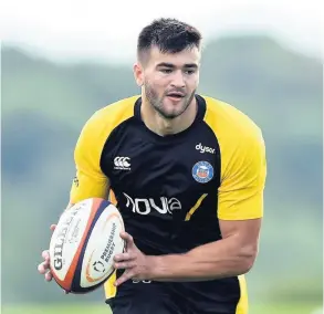  ?? PICTURE: Bath Rugby ?? Bath Rugby’s Will Muir joined the club in August after being named the 2019 England Sevens Player of the Year, he scored two tries in the opening event of the 2019/20 World Sevens Series