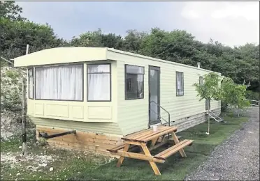  ??  ?? An example of the 20 caravans proposed to be pitched up