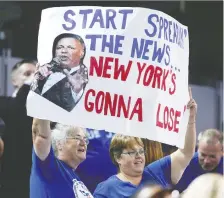  ?? MICHAEL PEAKE/FILES ?? New research looks into the minds of trash-talking sports fans, and how the dynamic can apply outside the sports world.