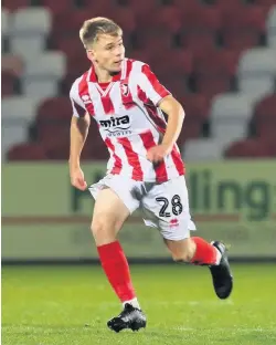  ??  ?? Cheltenham Town’s first-year scholar Aaron Evans-harriott became the club’s youngest player in the Football League era aged 17 years, 22 days against West Ham. Kyle Haynes (17, two months, 26 days) is the club’s youngest Football League player