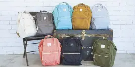  ??  ?? Anello backpacks.