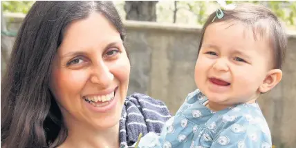  ?? Family Handout ?? > Nazanin Zaghari-Ratcliffe with her daughter Gabriella before she was jailed in Iran