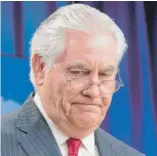  ?? ANDREWHARN­IK/ AP ?? Former Secretary of State Rex Tillerson on March 13, the day President Donald Trump announced his firing.