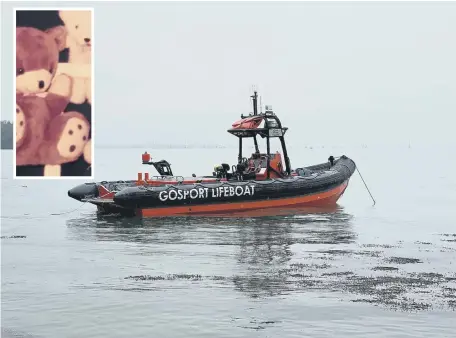  ?? ?? Gosport and Fareham Inshore Rescue Service’s lifeboat.