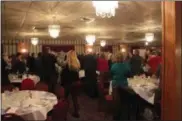  ??  ?? More than 100people stand and applaud for William Yorton at the Madison County Veteran of the Year Award on Saturday, Nov. 3, 2018.