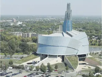  ??  ?? The Canadian Museum for Human Rights in Winnipeg. The museum is in the middle of a third-party review amid claims of systemic racism in how it has operated.