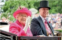  ?? PHOTO: GETTY IMAGES ?? The Queen with her middle son Prince Andrew. He says she pays tax on any benefits from her investment­s.