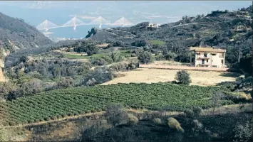  ?? — Photo by The Associated Press ?? A burnt mountain is seen at Drepano village near the western Greek port city of Patras on Thursday.