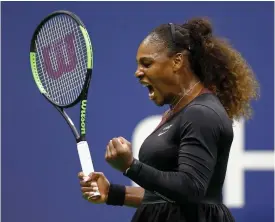  ?? FOTO: LEHTIKUVA/AFP/JULIAN FINNEY ?? Serena Williams jagar sin 24:e grand slam-titel i singel i Melbourne i januari.